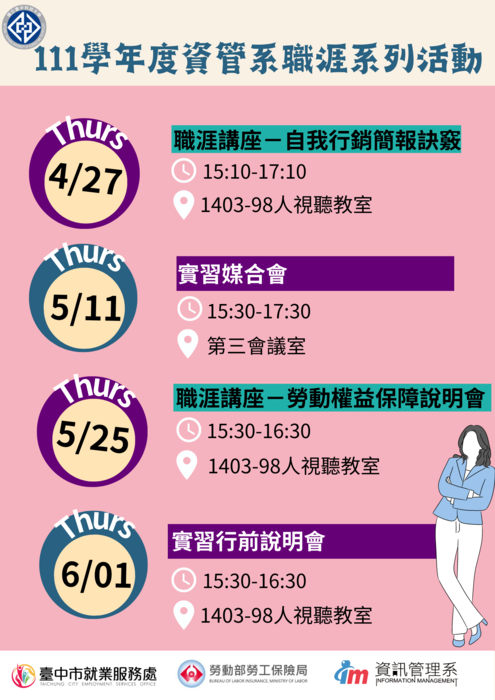 【活動】111學年度資管系職涯活動圖片